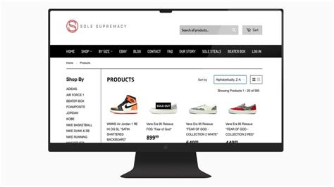 resale shoe website.